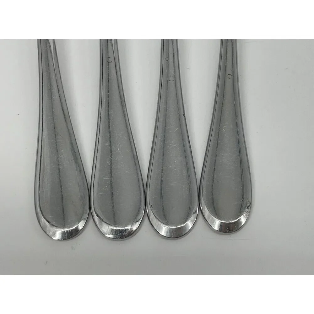 Oneida ICARUS Place Dinner Forks 8” Glossy Stainless Flatware Set Of 4